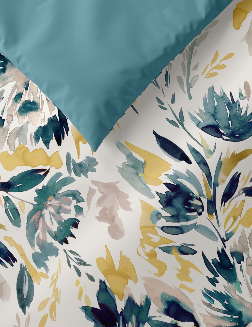 Pure Cotton Watercolour Floral Bedding Set 2 of 5