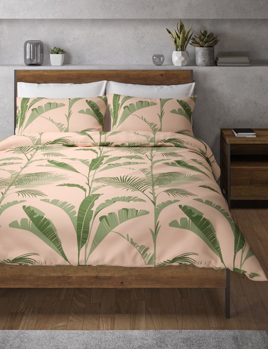Exotic Palm Printed Bedding Set 4 of 4