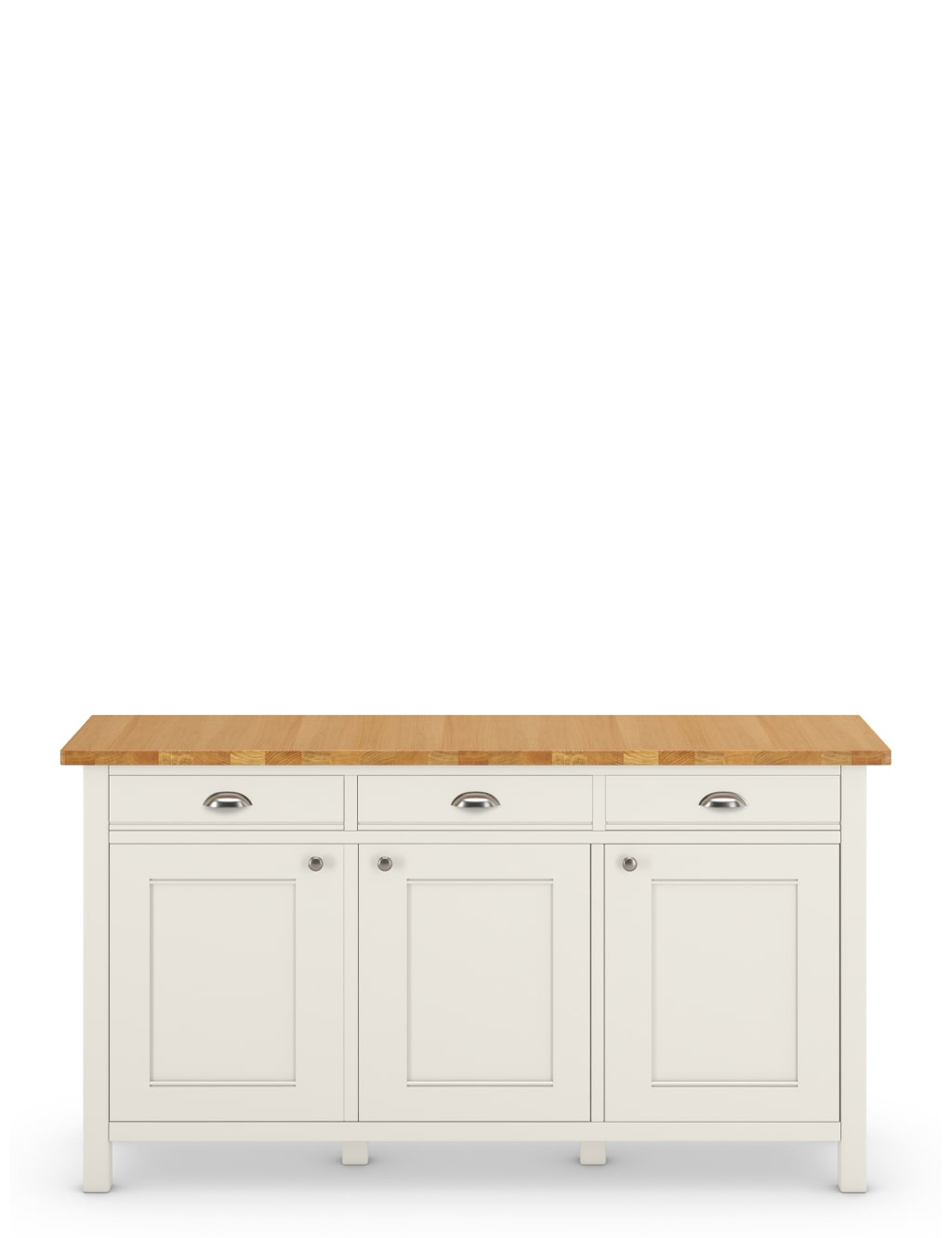 Padstow Ivory 3 Door Sideboard 1 of 7