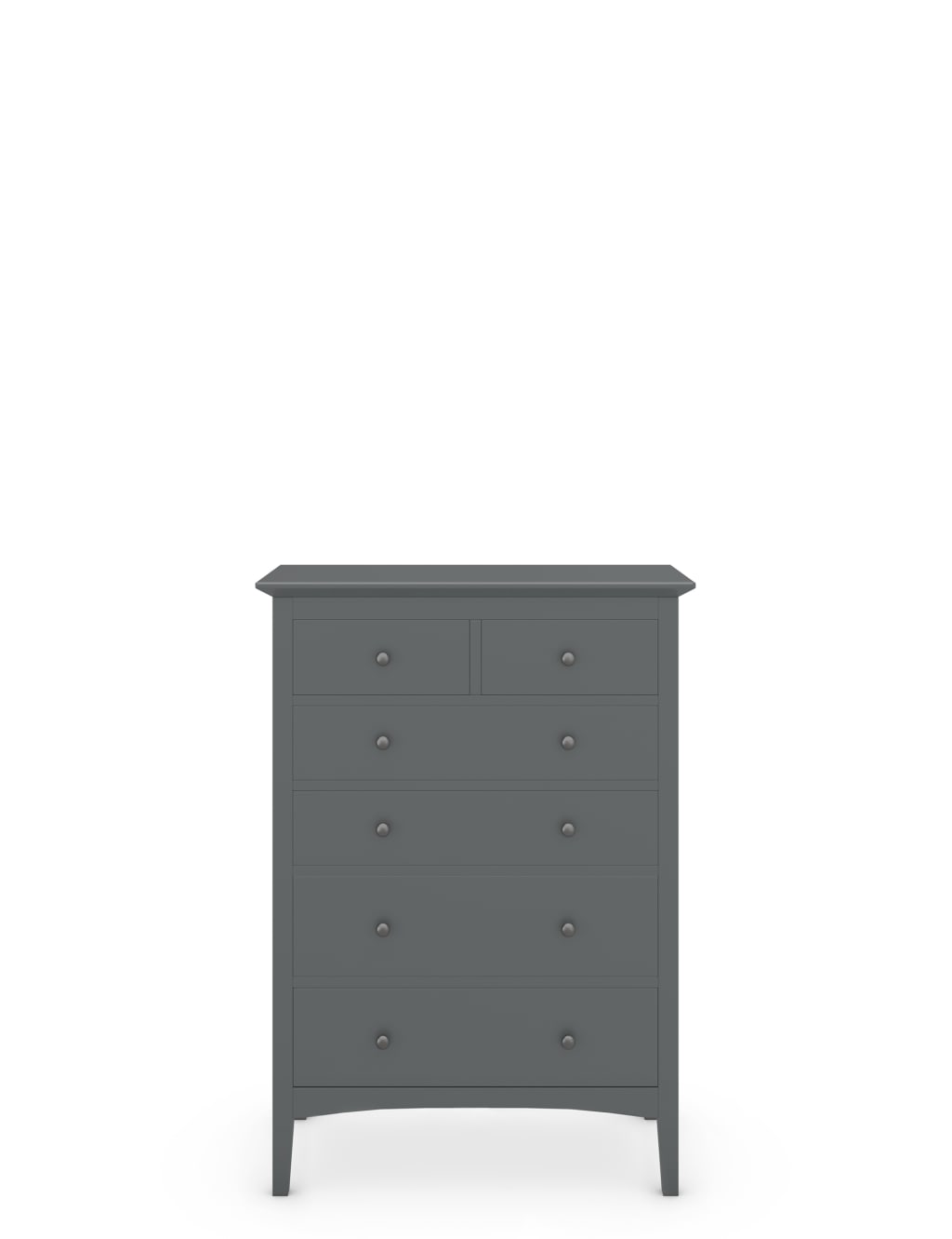 Hastings Dark Grey 6 Drawer Chest 2 of 9