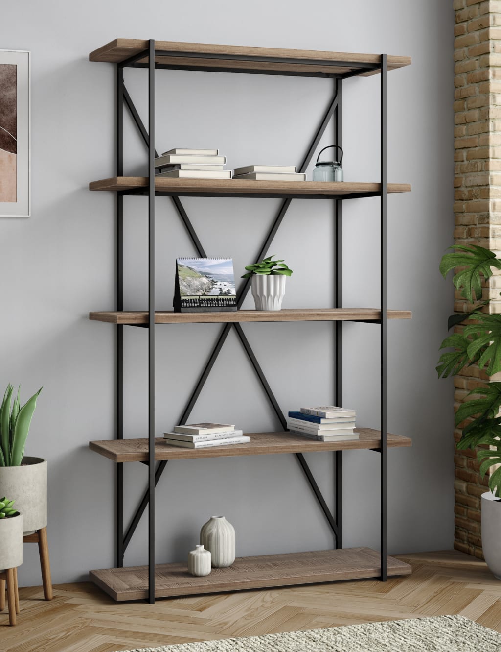 Sanford Parquet Bookcase 2 of 10