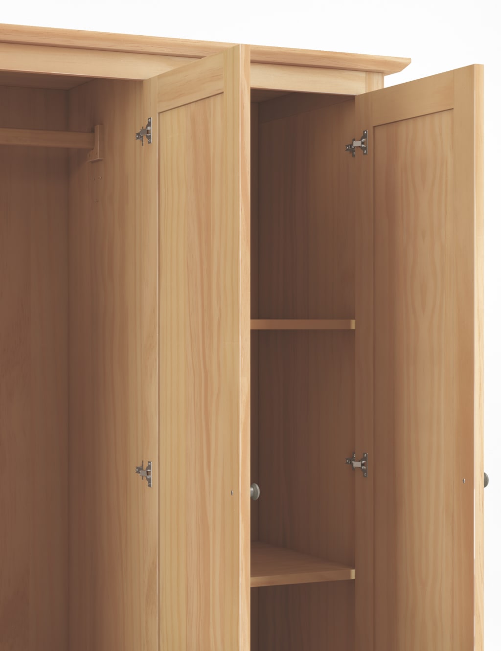 Hastings Light Natural Triple Wardrobe 4 of 9