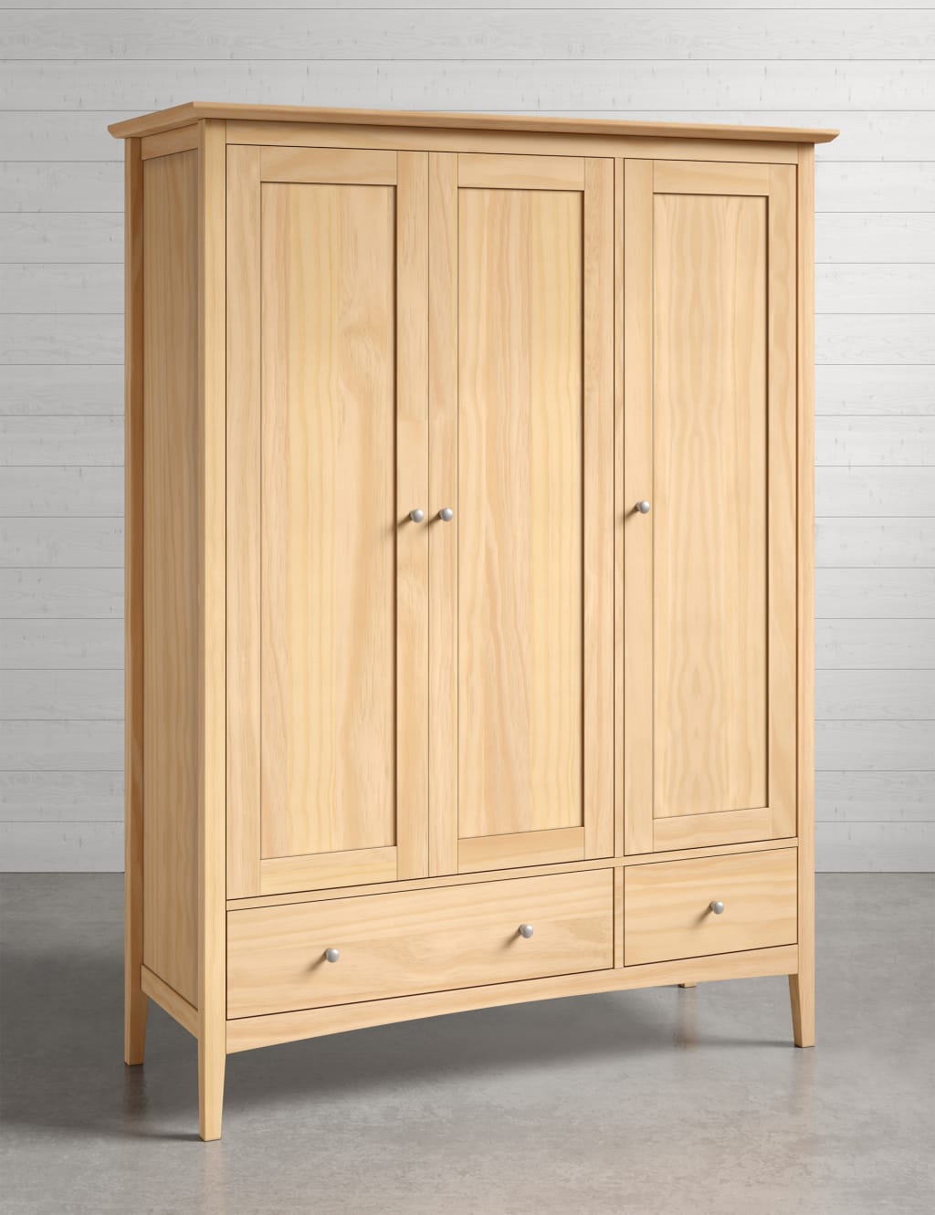 Hastings Light Natural Triple Wardrobe 2 of 9