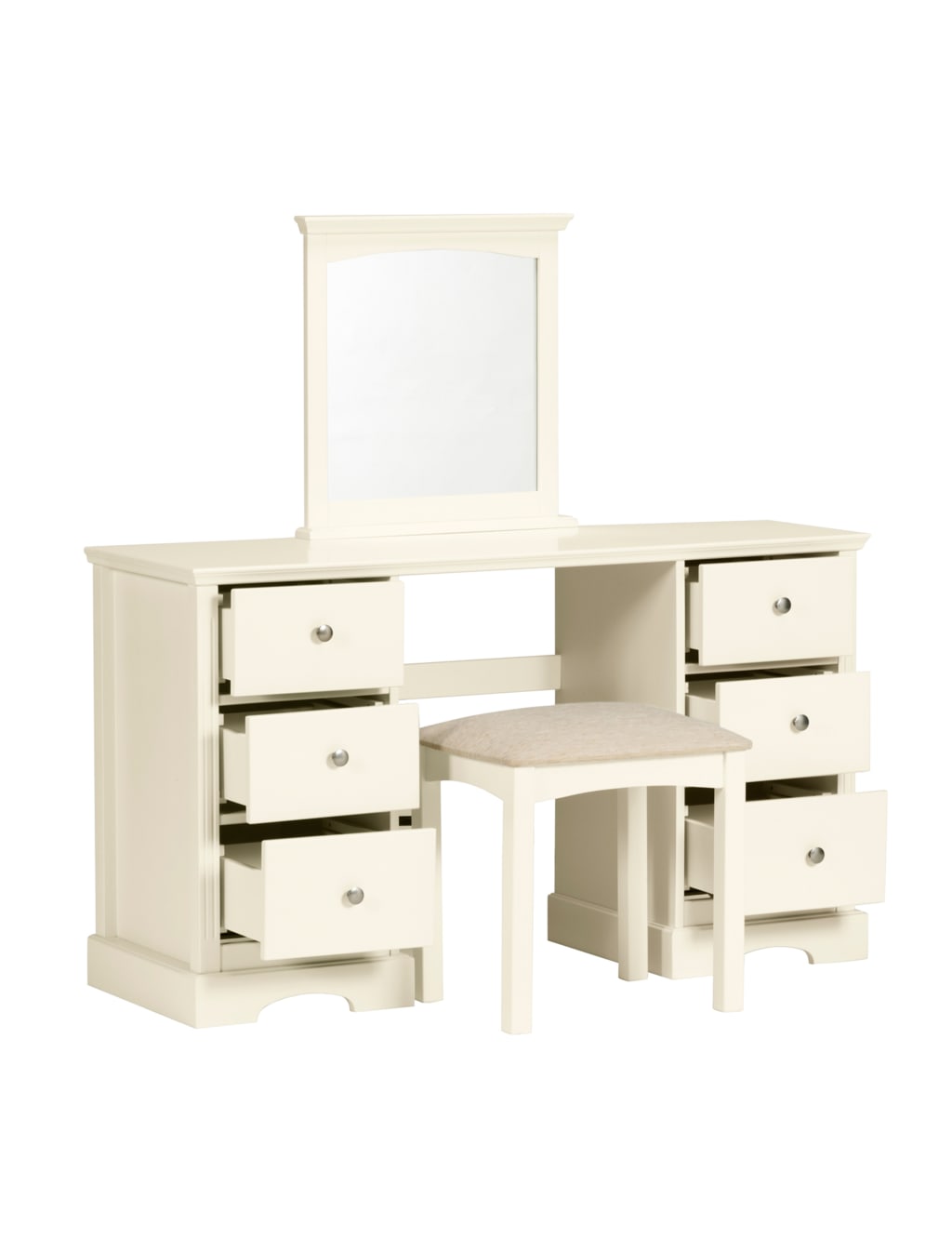 Carmelle Dressing Table, Mirror & Stool Set 3 of 6
