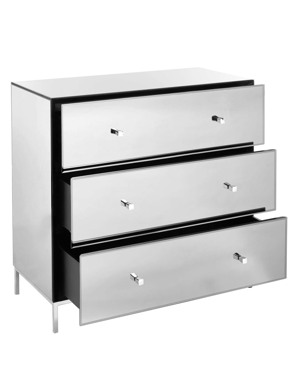 Smoked Mirror 3 Drawer 3 of 7