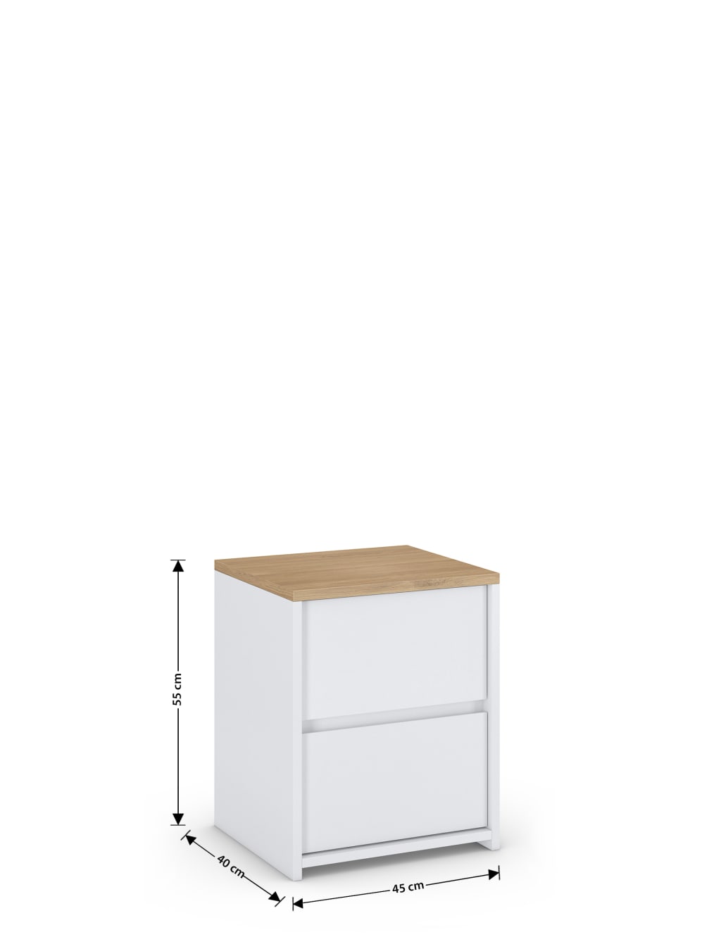 2 Drawer Bedside Table 7 of 8
