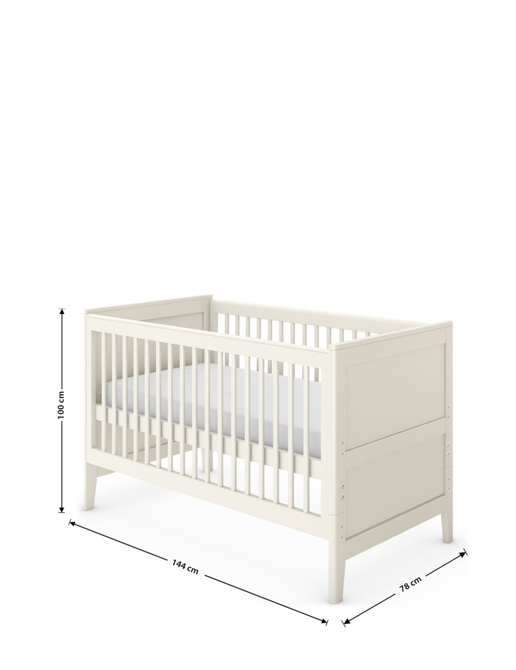 Hastings Ivory Cot Bed 8 of 10
