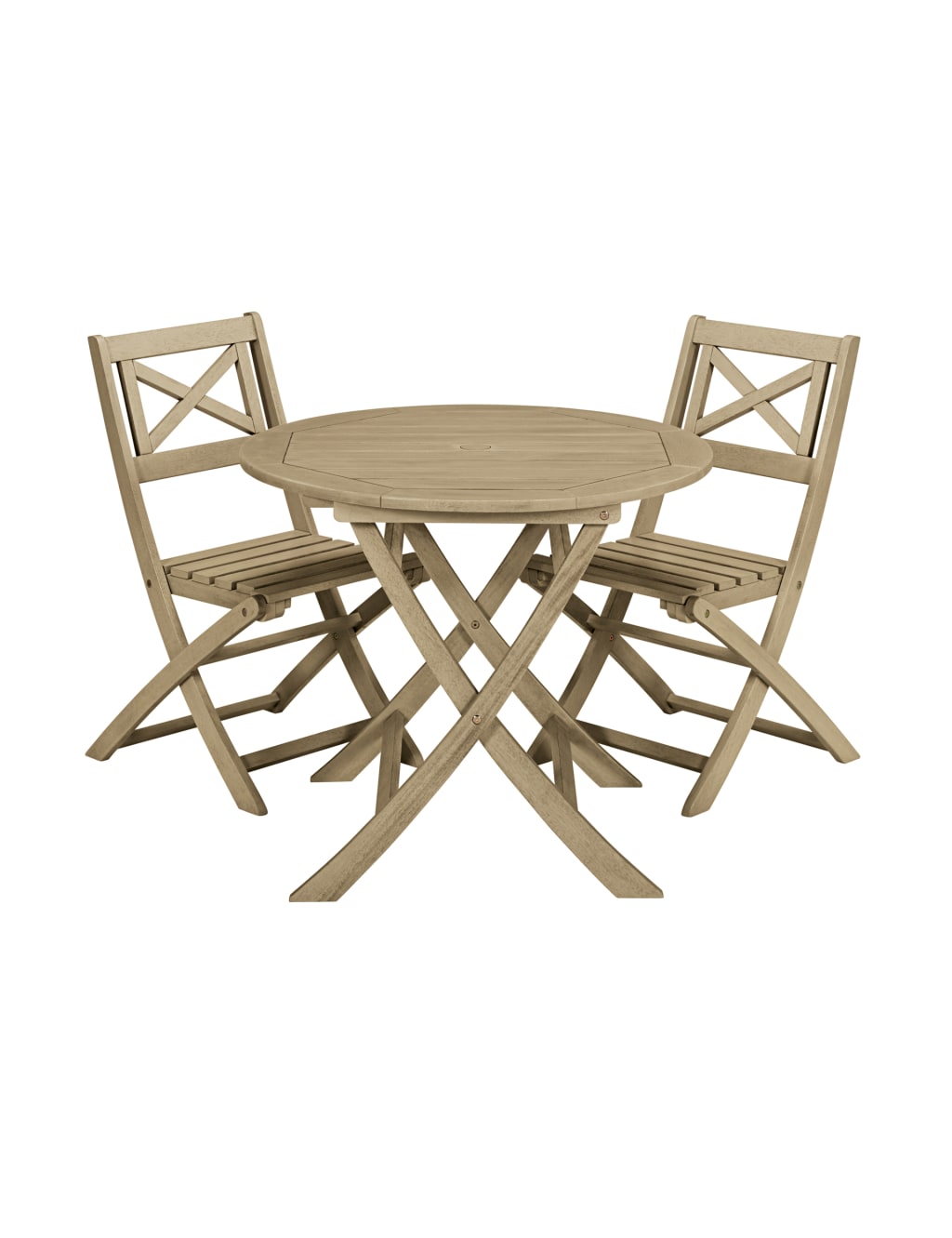 Dahlia Round Folding Table & 2 Chairs - Self Assembly 1 of 5