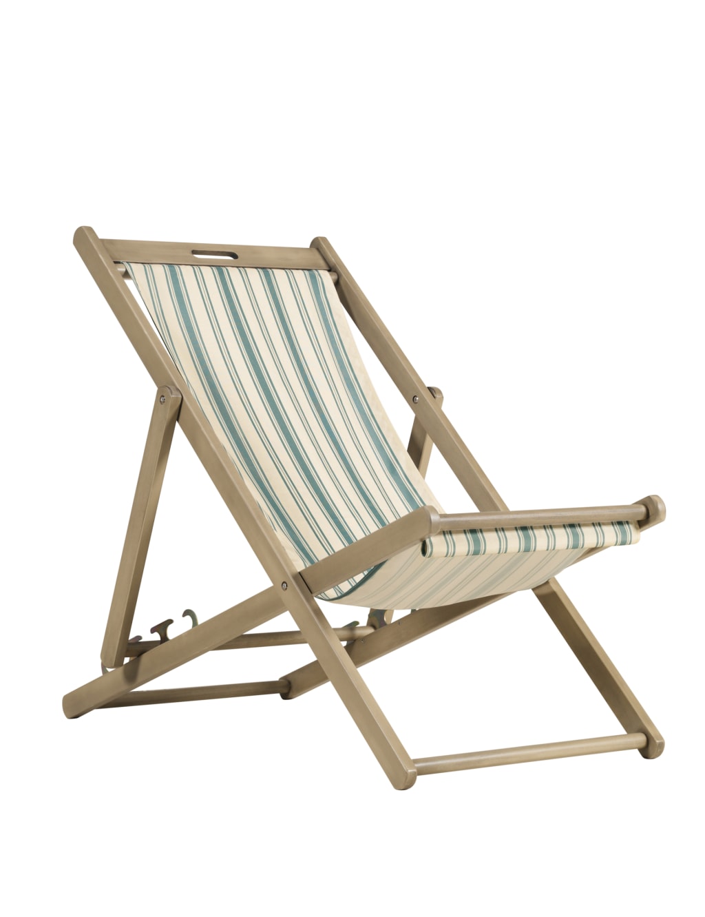 Dahlia Stripe Deck Chair - Self Assembly 1 of 3