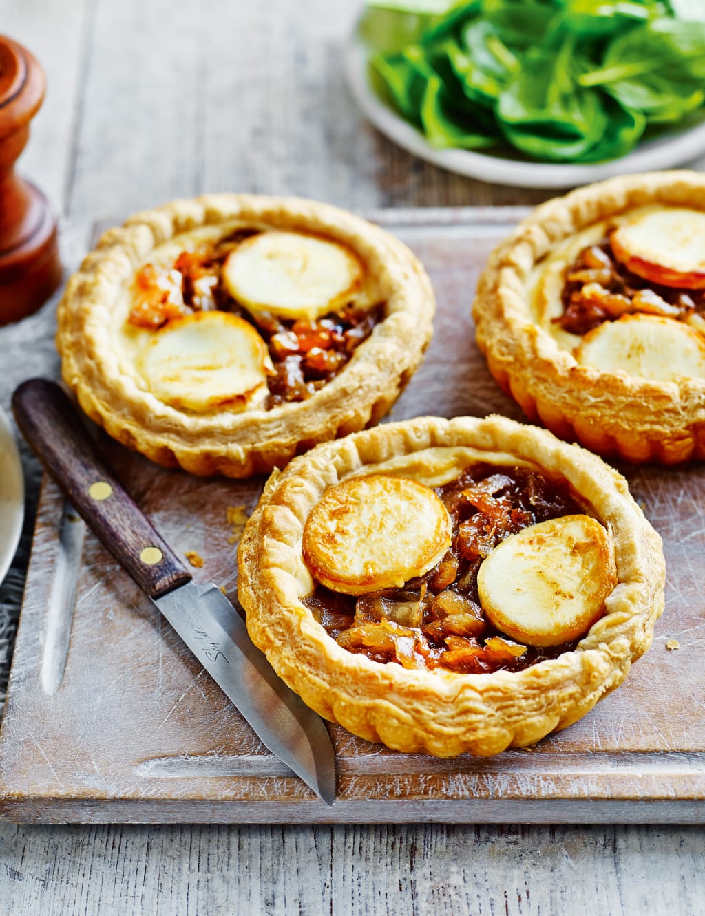 4 Caramelised Onion & Goat's Cheese Tarts 1 of 2