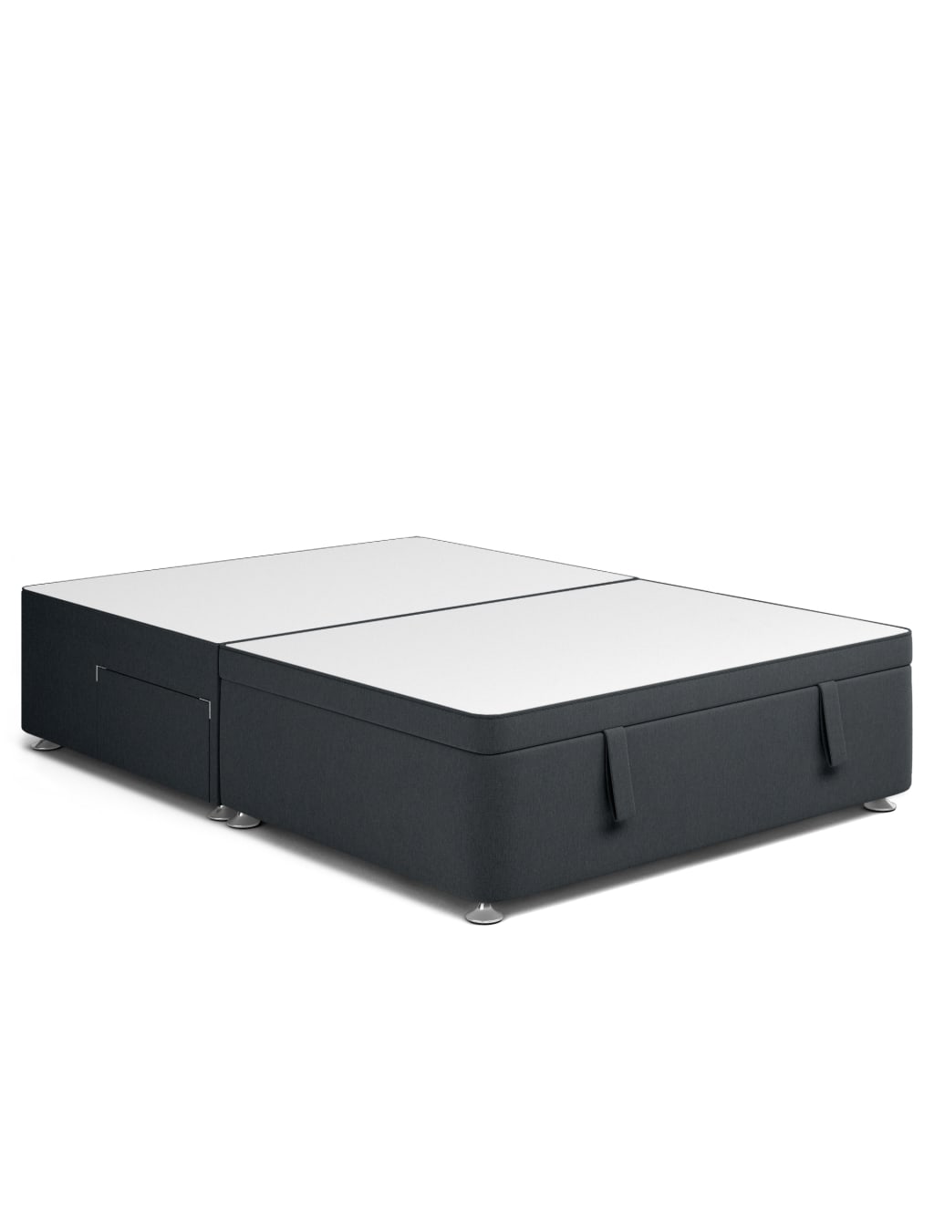 Half end ottoman divan with 2 small drawers 1 of 5