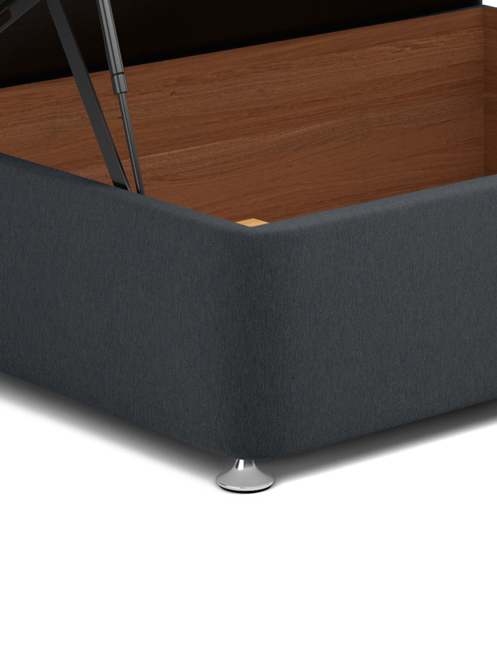 Half end ottoman divan with 2 small drawers 5 of 5
