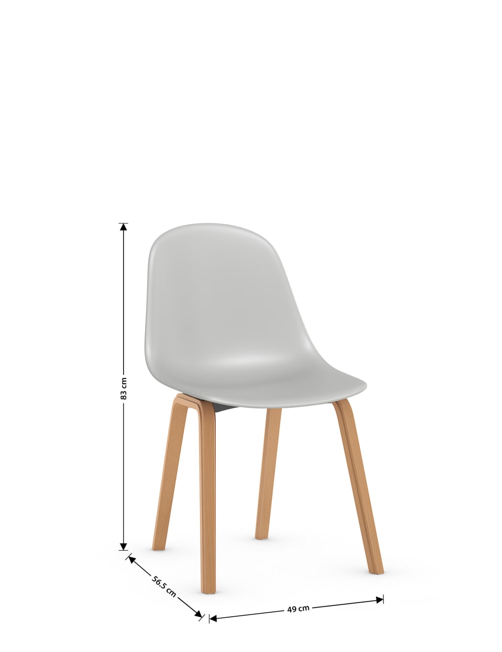 Set of 2 Curved Back Dining Chairs 6 of 7