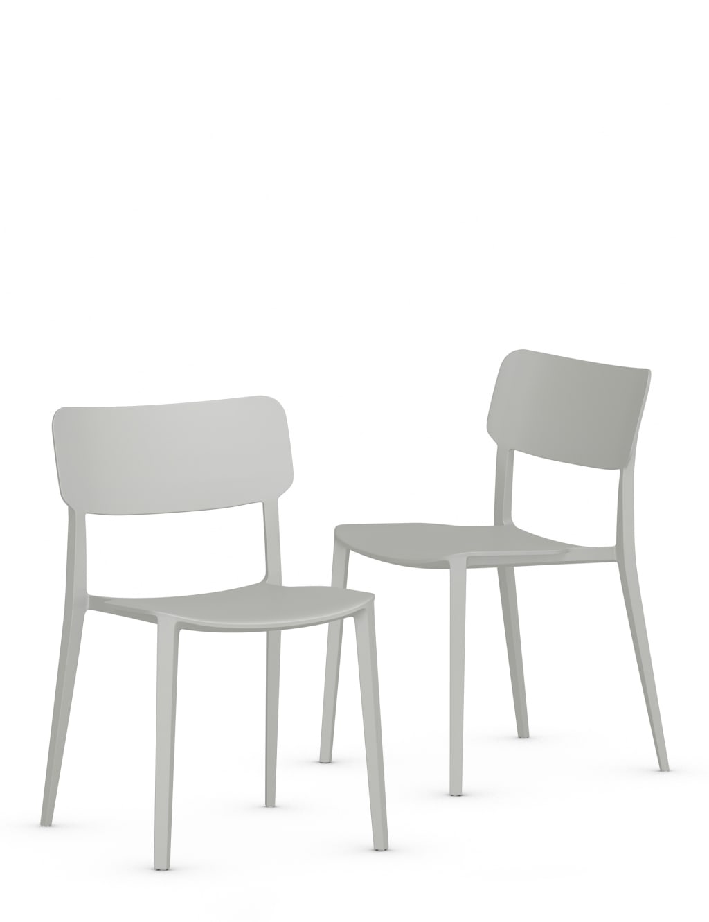 Set of 2 Modern Dining Chairs 1 of 7