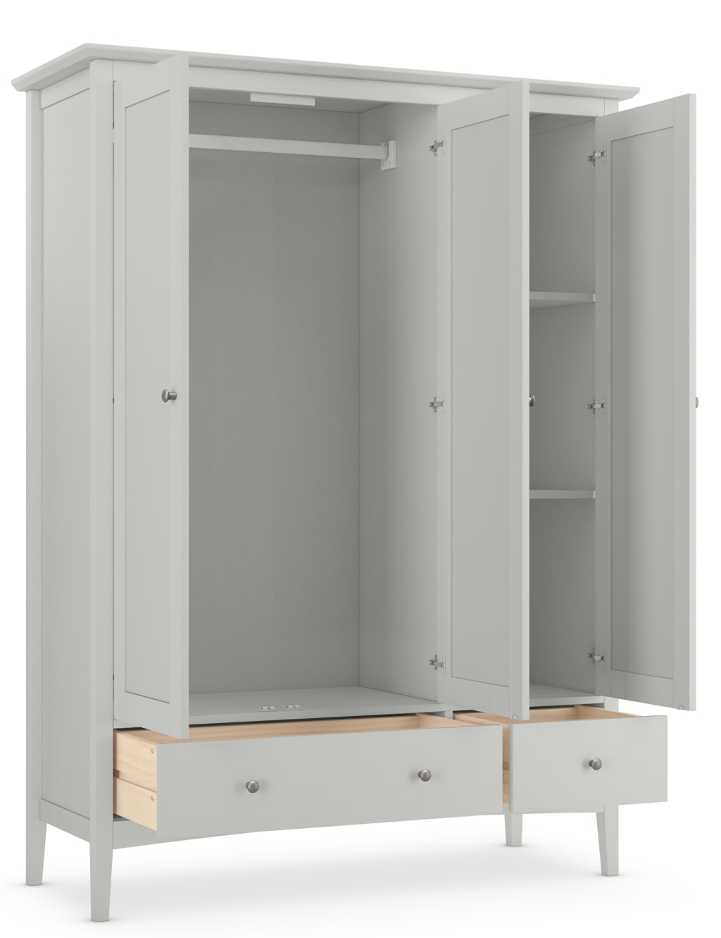 Hastings Grey Triple Wardrobe 3 of 9