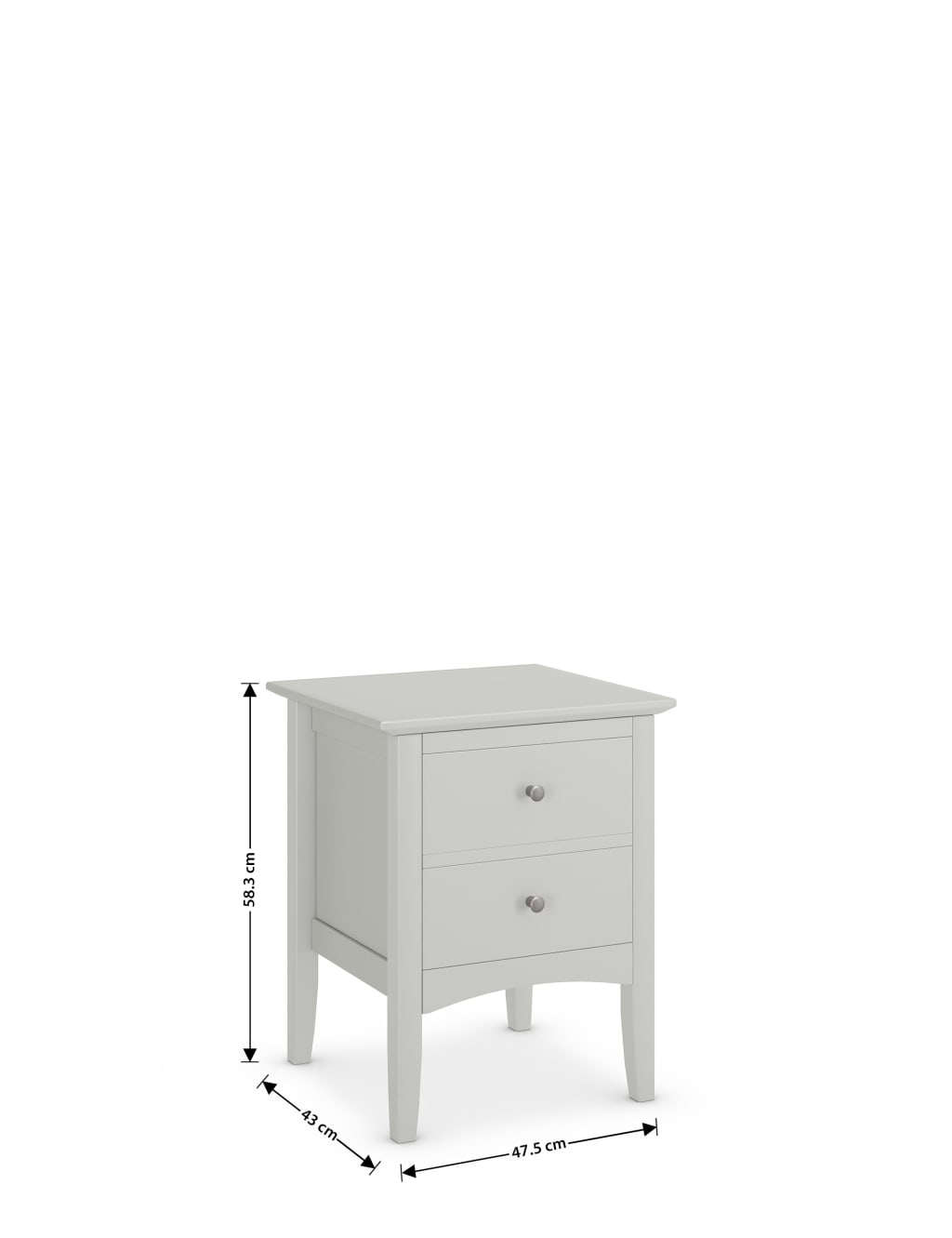 Hastings Grey Bedside Table 8 of 10