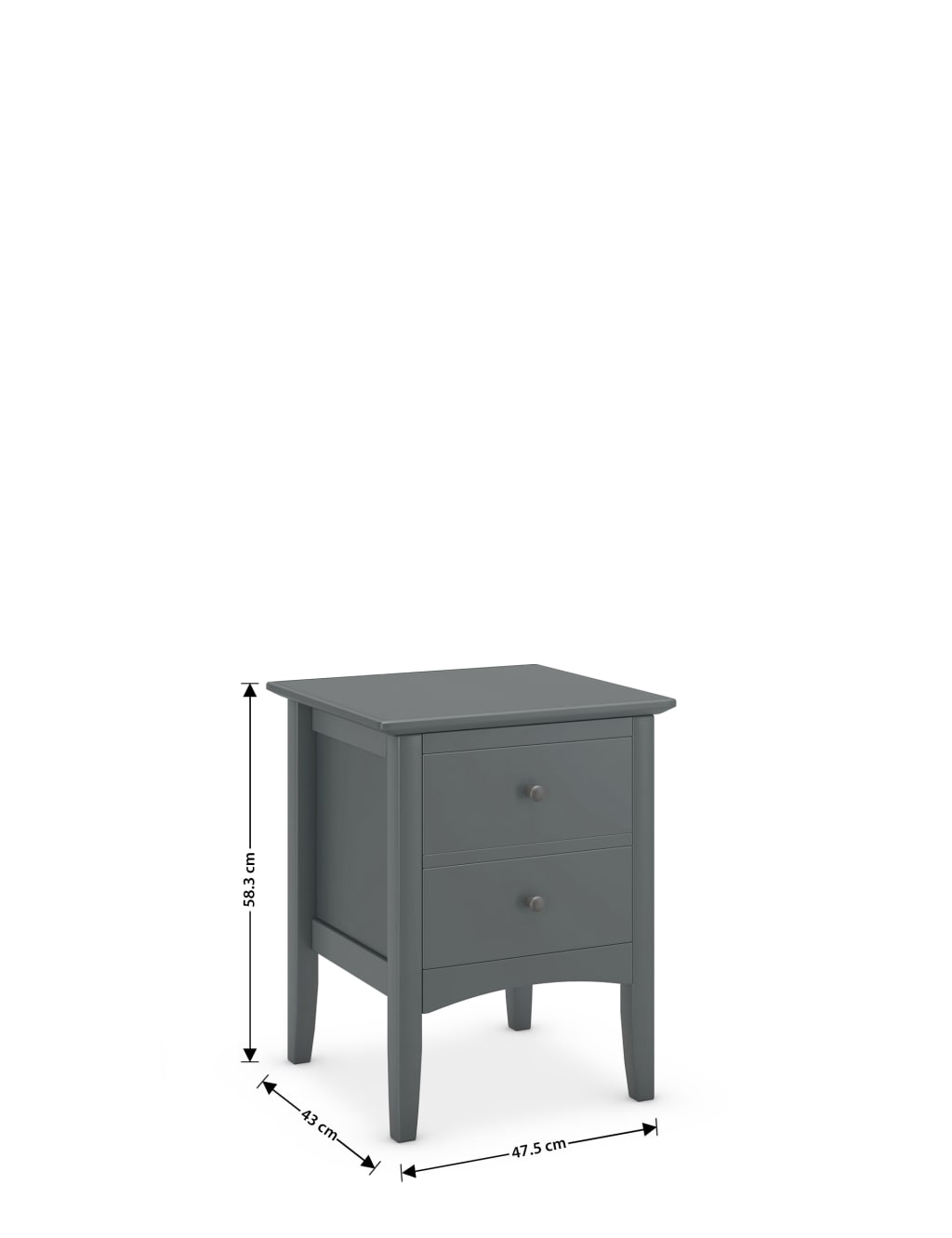 Hastings 2 Drawer Bedside Table 6 of 7