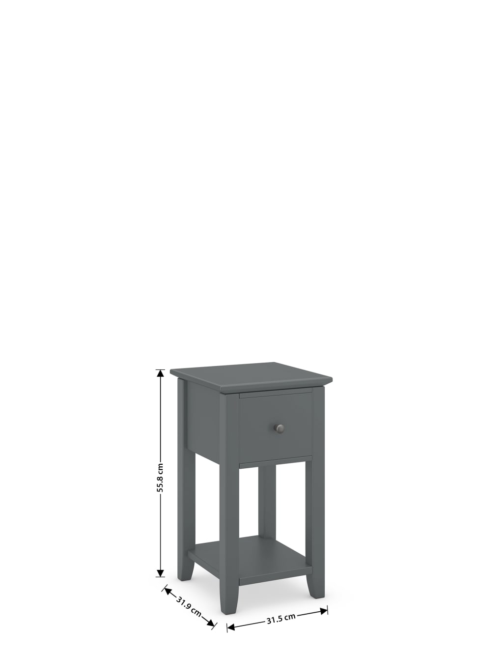 Set of 2 Hastings 1 Drawer Slim Bedside Tables 8 of 9