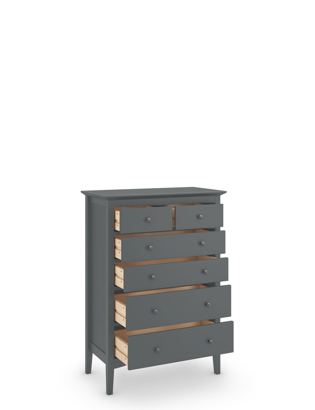 Hastings Dark Grey 6 Drawer Chest 3 of 9