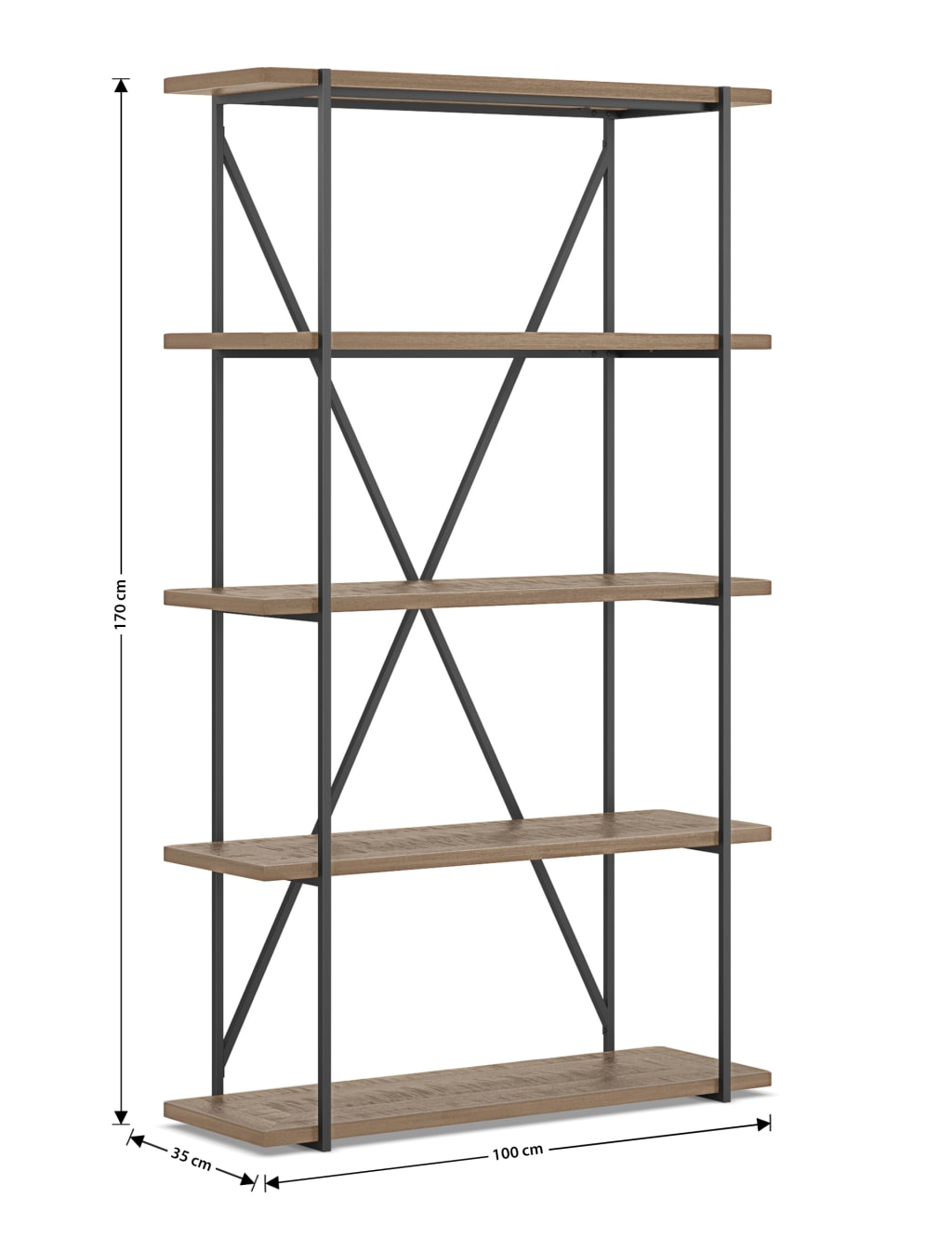 Sanford Parquet Bookcase 8 of 10