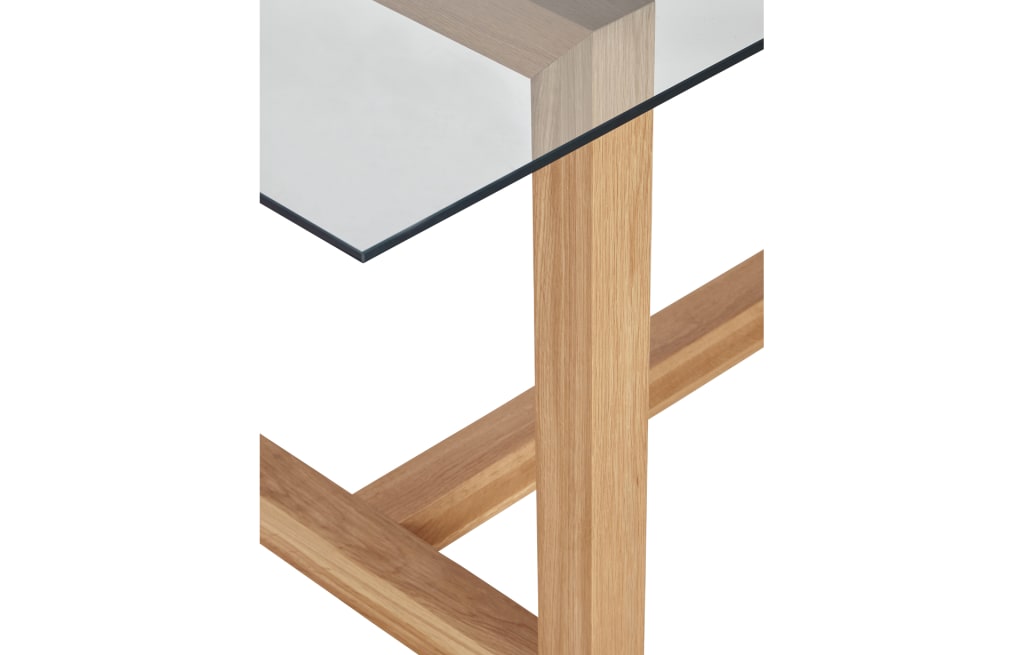 Colby Rectangular Glass Dining Table 5 of 8