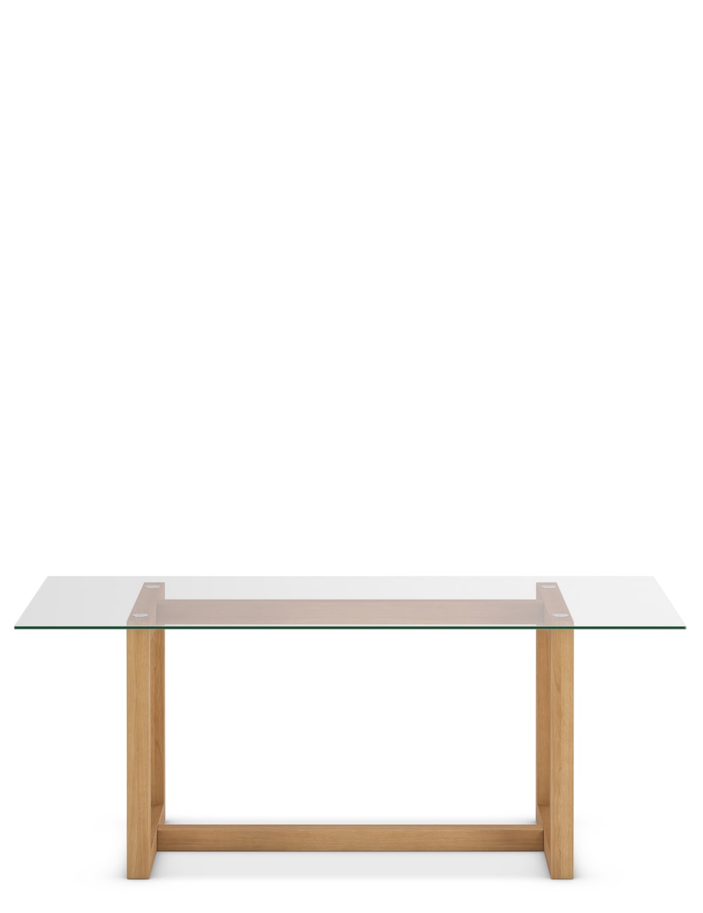 Colby Rectangular Glass Dining Table 1 of 8