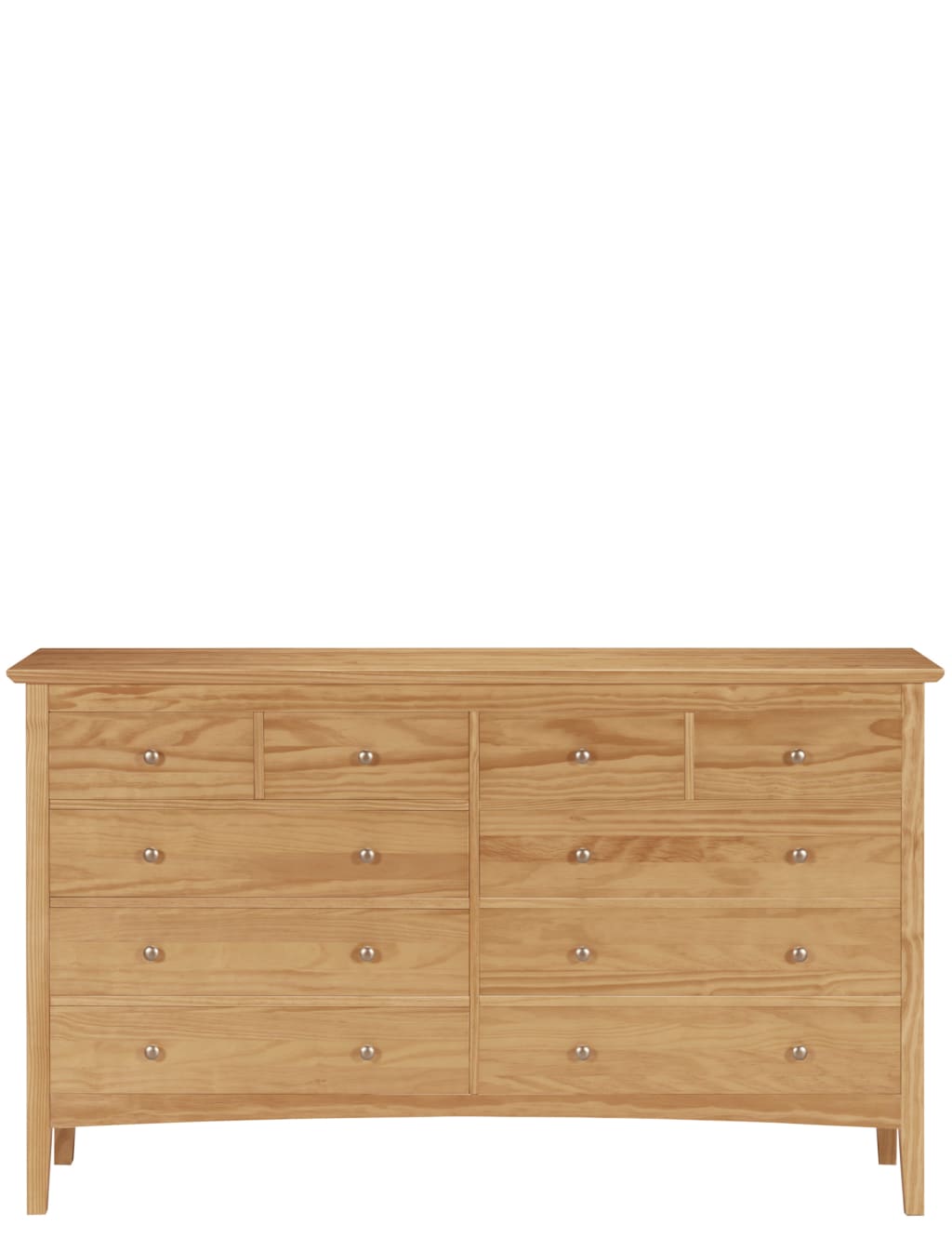 Hastings Light Natural 10 Drawer Chest 1 of 4