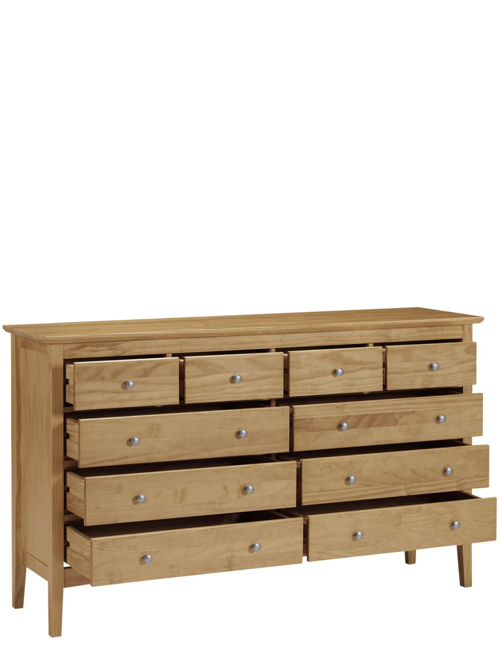 Hastings Light Natural 10 Drawer Chest 3 of 4