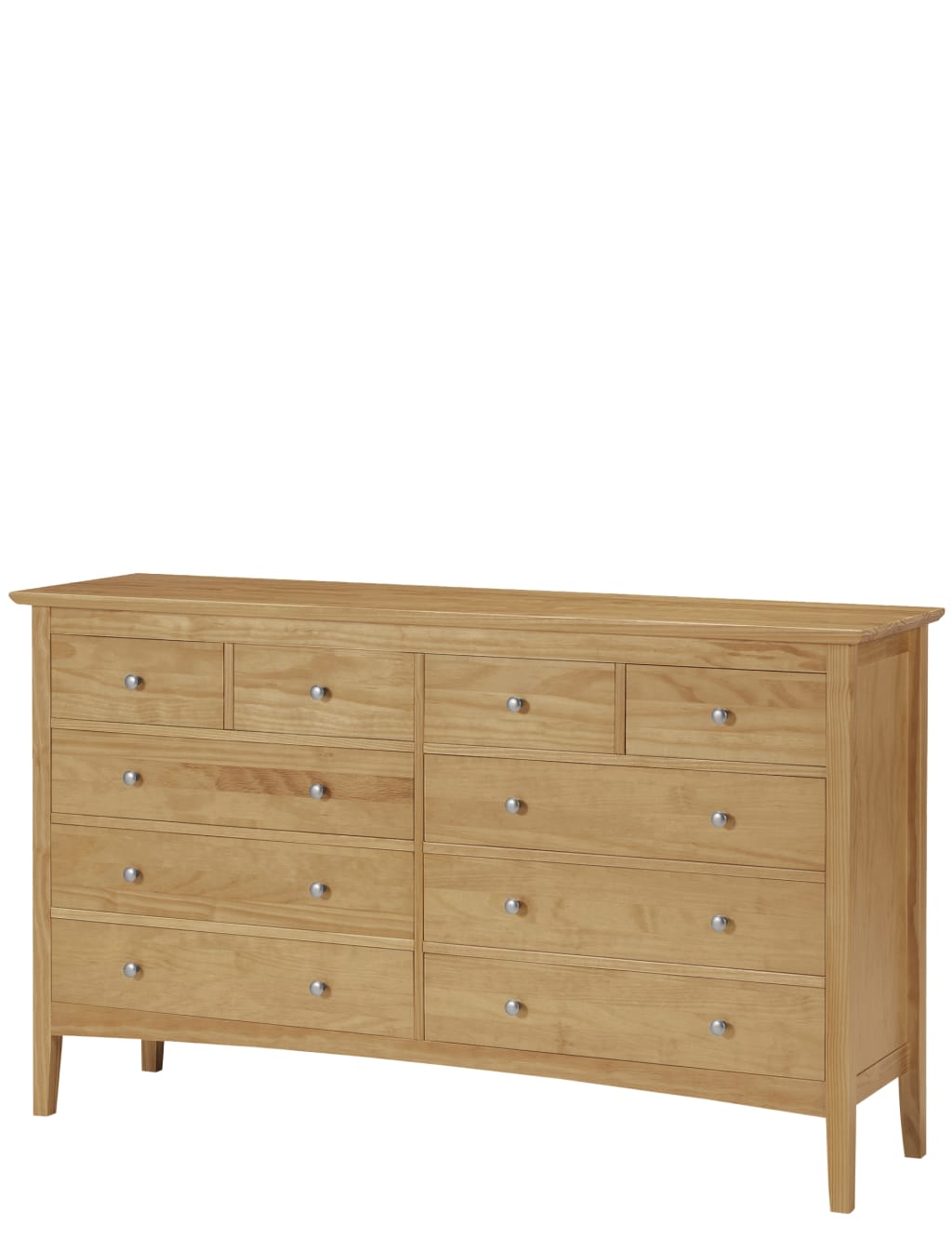 Hastings Light Natural 10 Drawer Chest 4 of 4