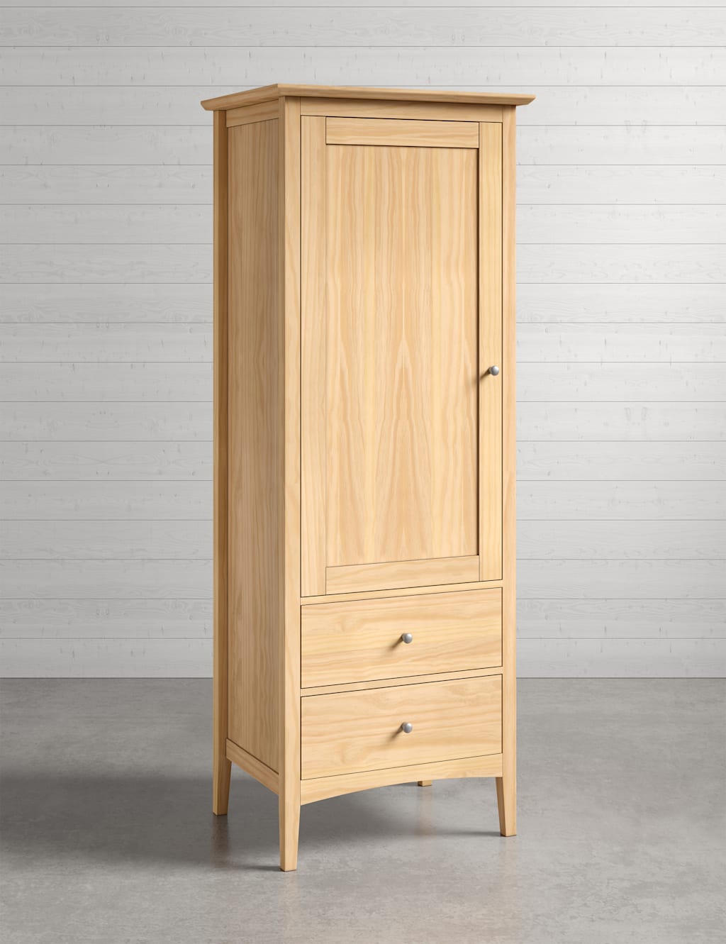 Hastings Light Natural Single Wardrobe 2 of 7