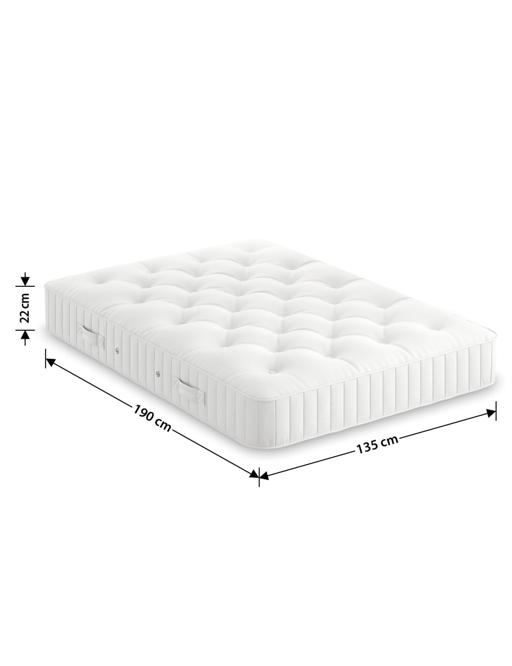 Cotton 325 Open Coil Spring Medium Mattress 6 of 8