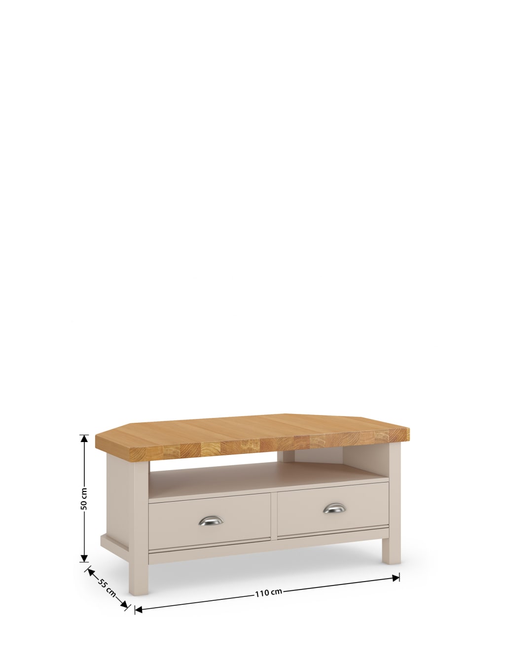 Padstow Corner Putty TV Unit 8 of 8