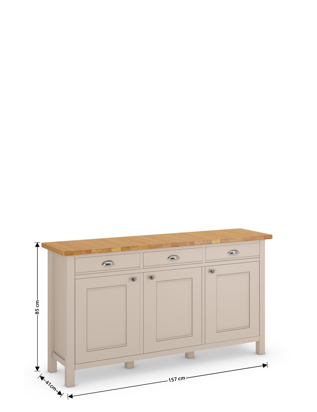 Padstow 3-Door Sideboard 8 of 8