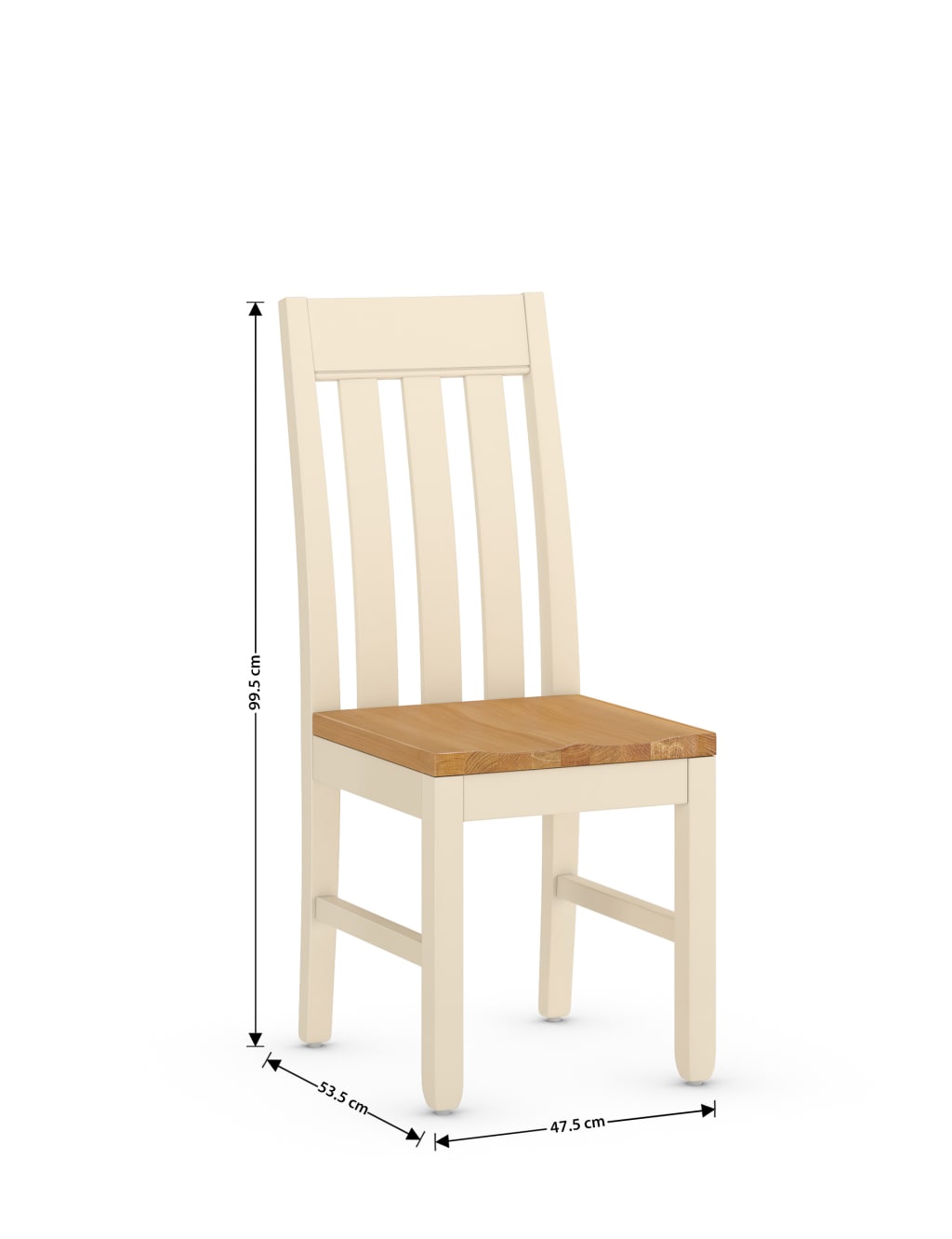 Set of 2 Padstow Ivory Dining Chairs 6 of 7