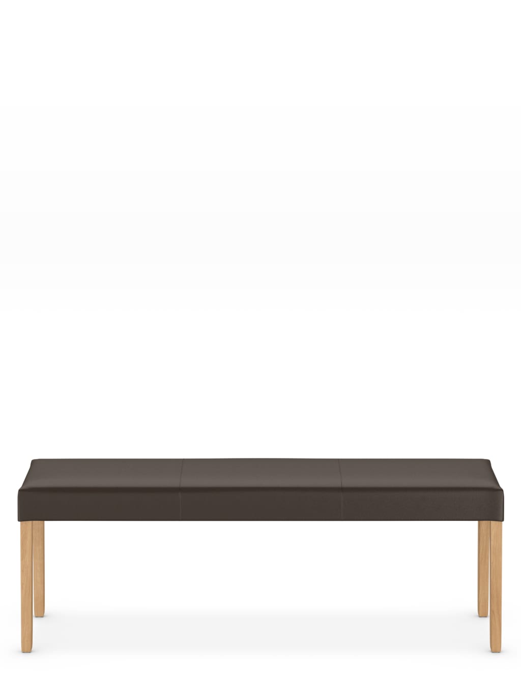 Alton Brown Leather Bench 1 of 7
