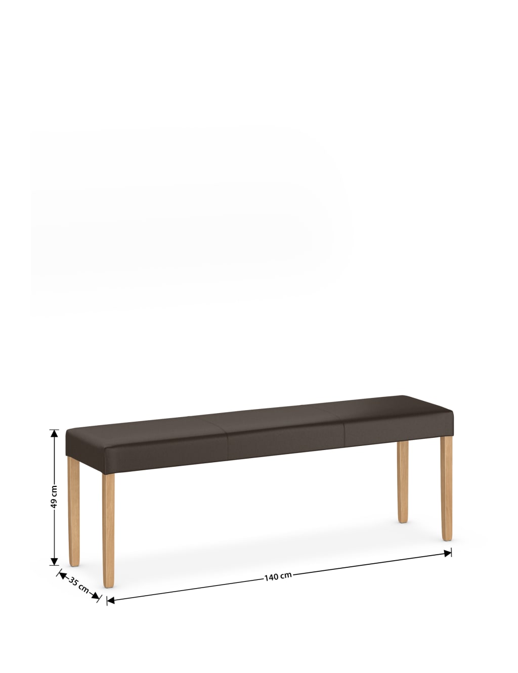 Alton Brown Leather Bench 7 of 7