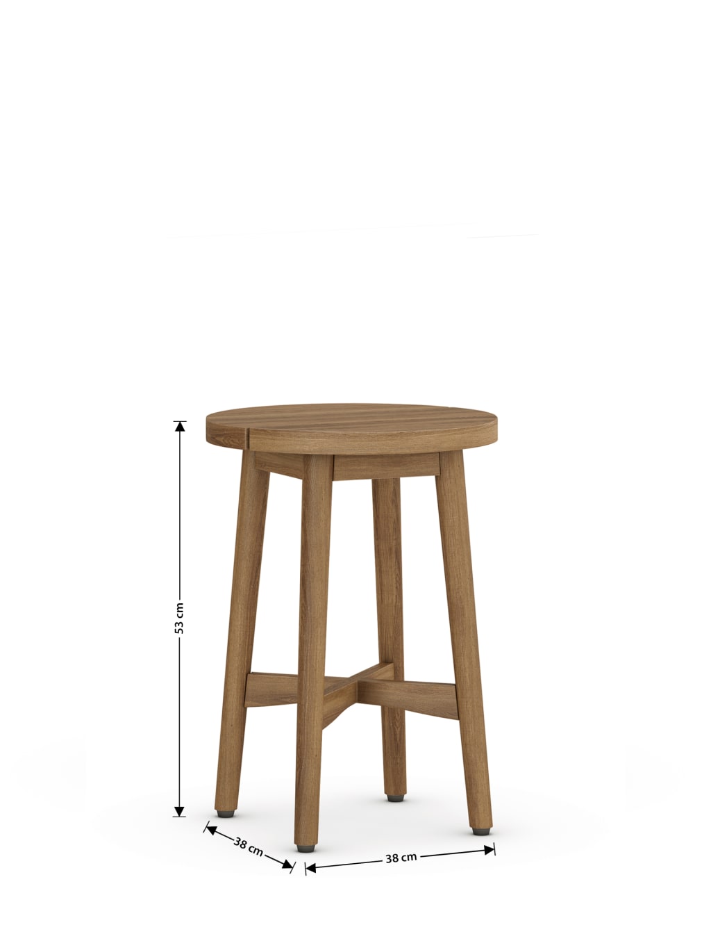Capri Teak Side Table 7 of 8