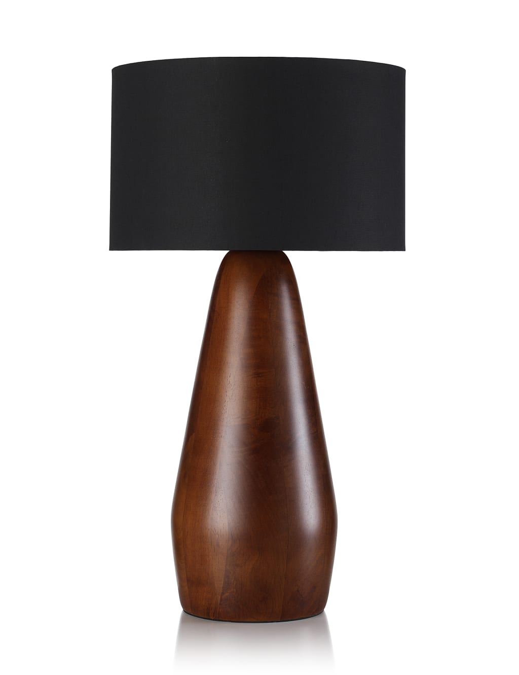 Chunky Wood Tall Table Lamp 1 of 4
