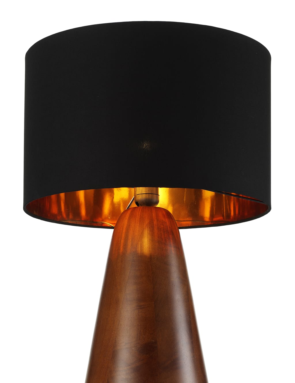 Chunky Wood Tall Table Lamp 3 of 4