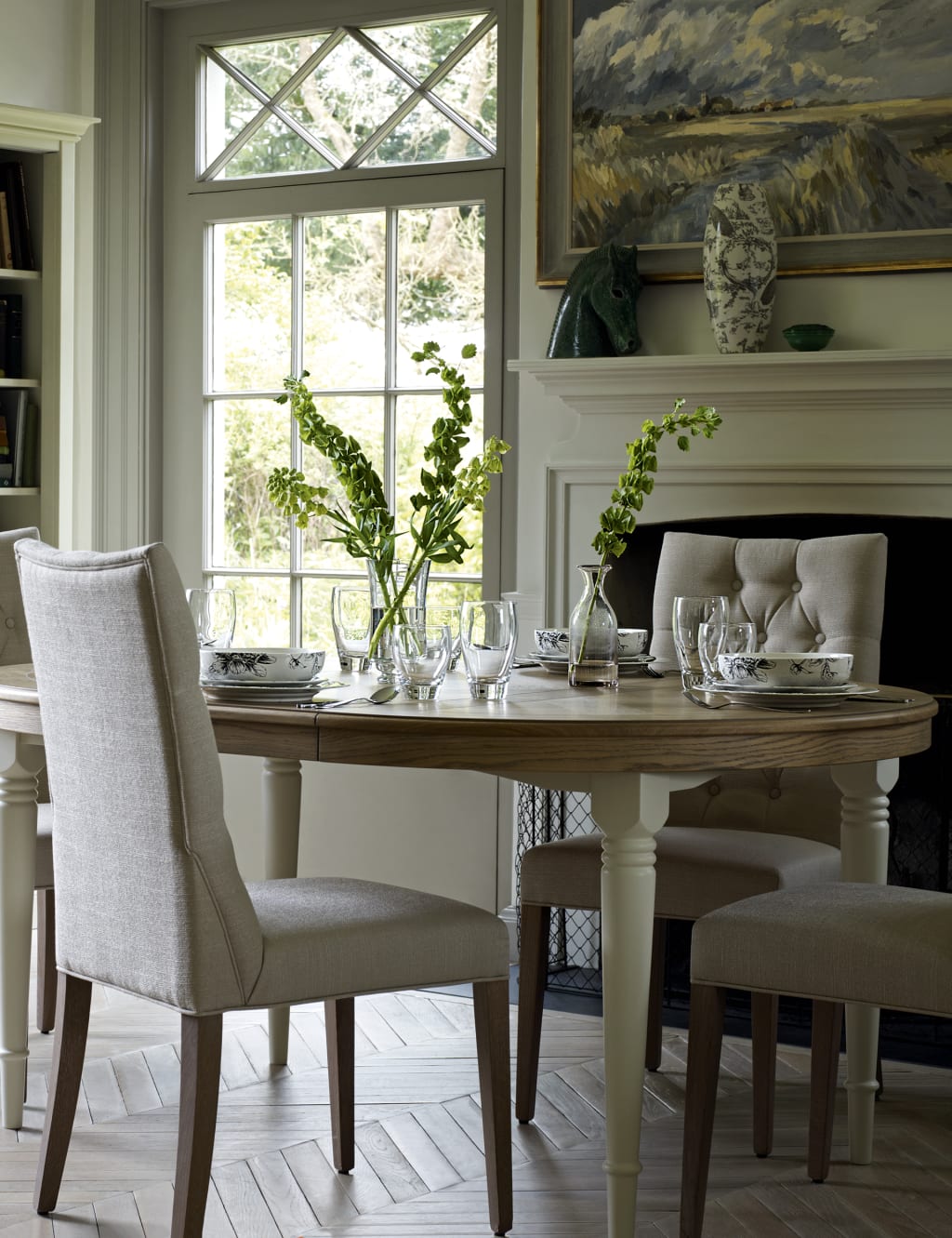 12 Piece Etched Peony Dining Set 2 of 2