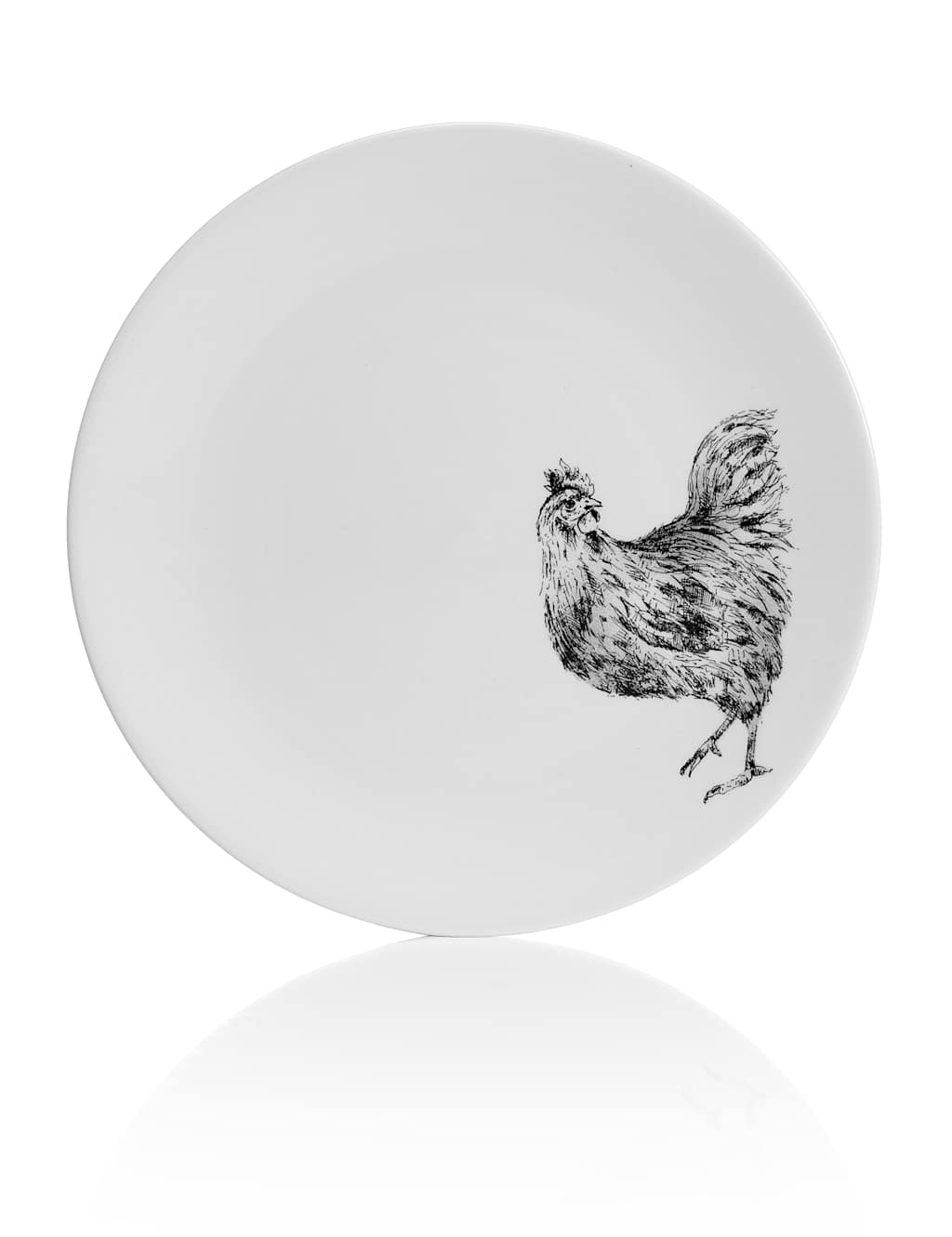 Sketched Hen Side Plate 1 of 1
