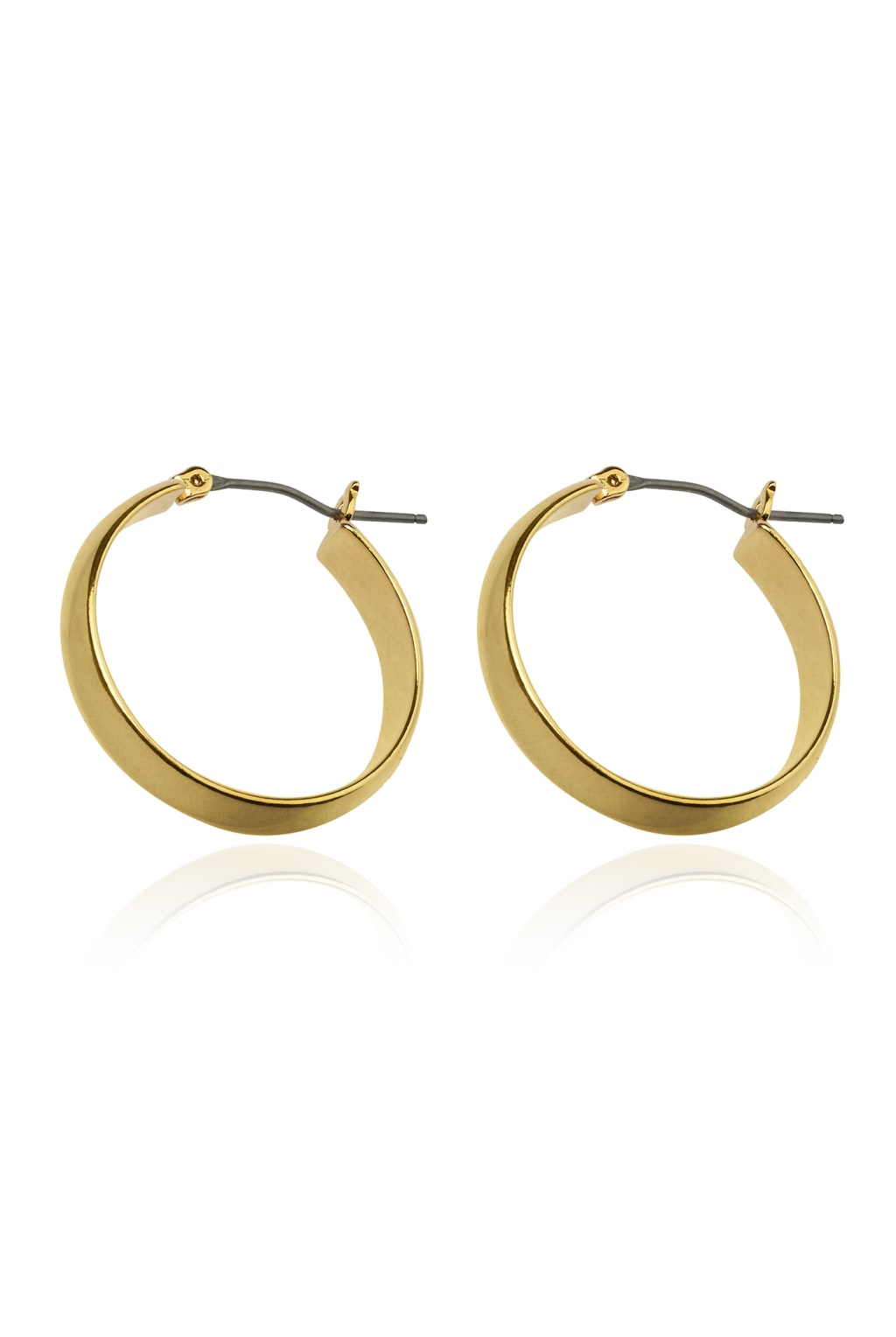 Gold Plated Simple Hoop Earrings 1 of 3