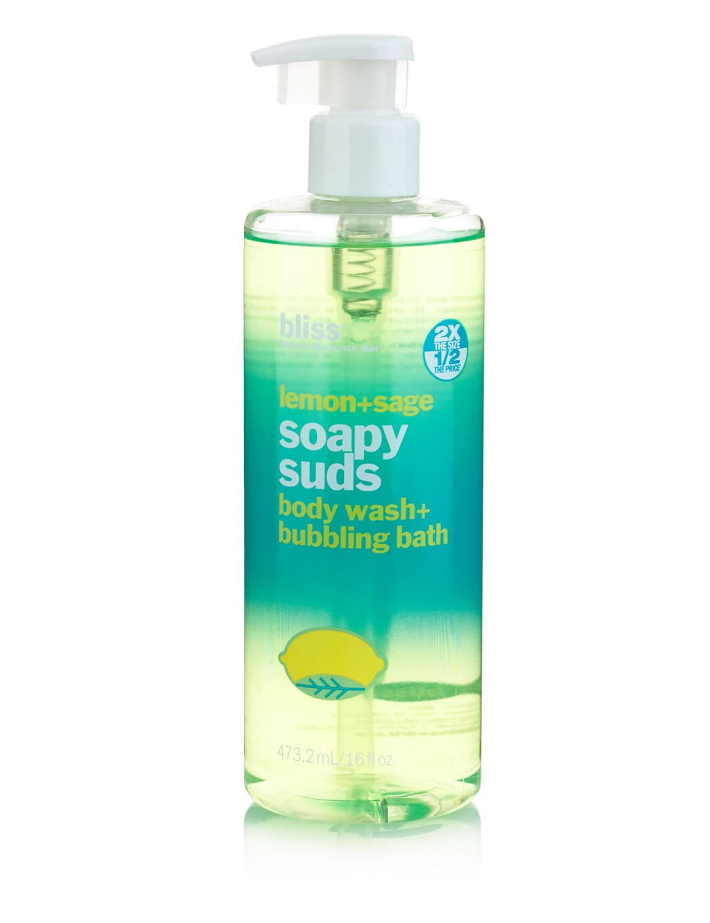 Lemon+Sage Soapy Suds Body Wash & Bubbling Bath 470ml 1 of 1