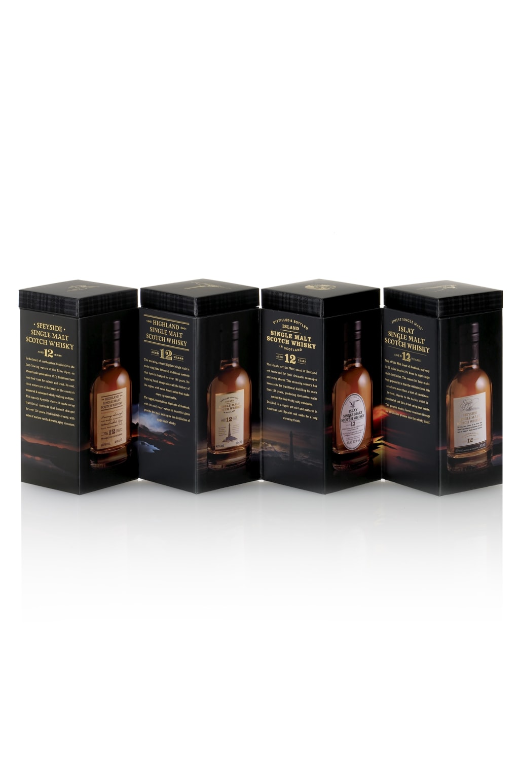 Single Malt Whisky - 4 Mini Bottle Gift Selection 2 of 4