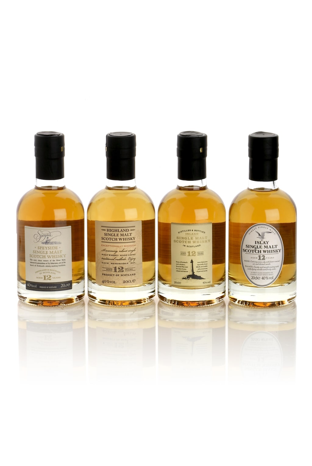 Single Malt Whisky - 4 Mini Bottle Gift Selection 4 of 4