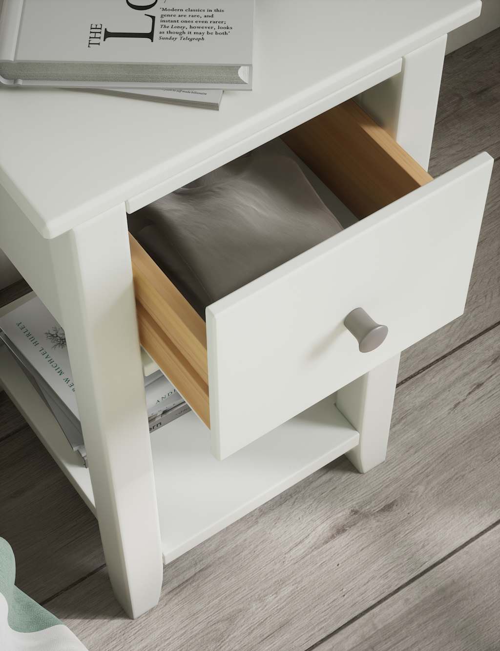 Set of 2 Hastings 1 Drawer Slim Bedside Tables 3 of 9