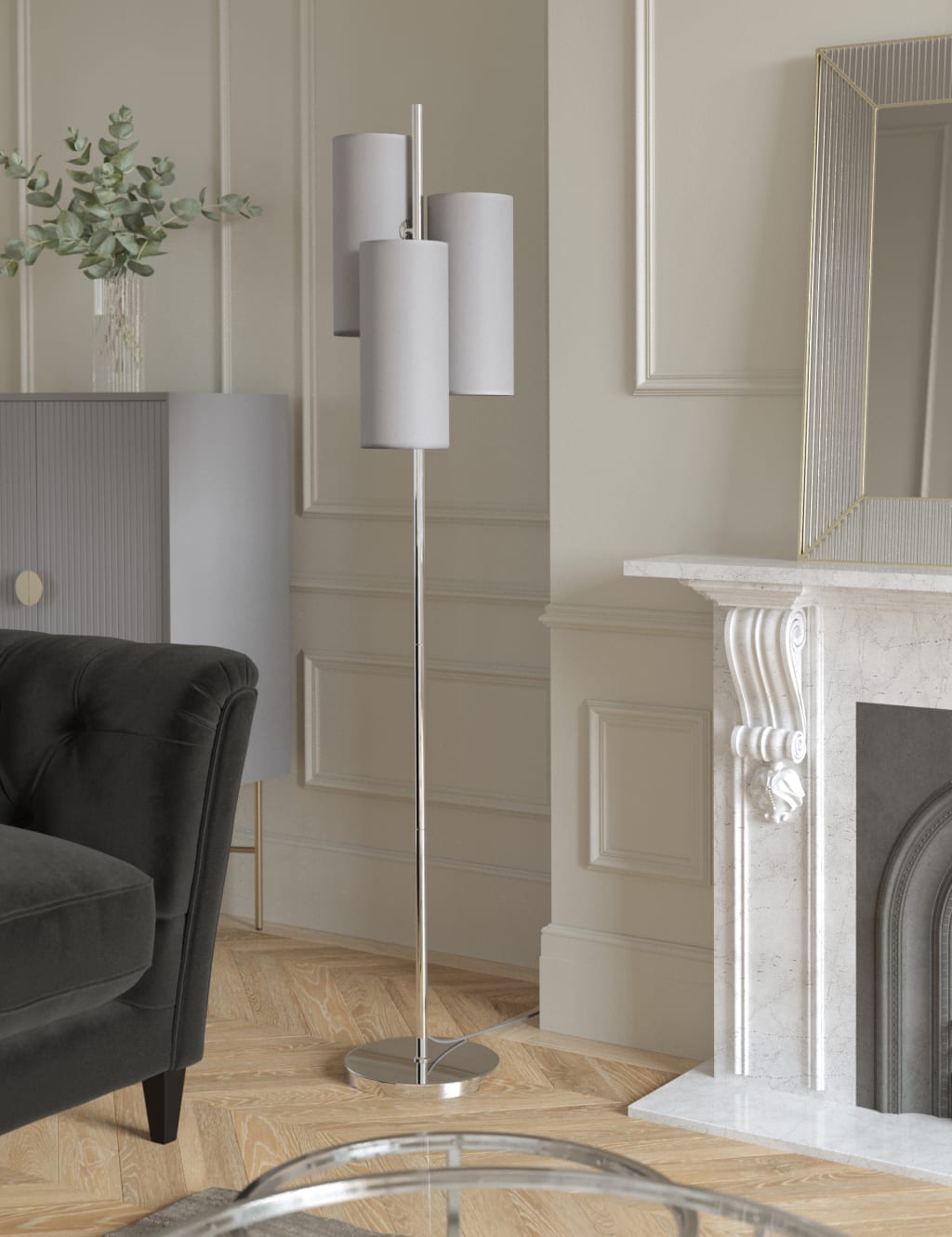 Velvet Multi-Light Cluster Floor Lamp 3 of 5
