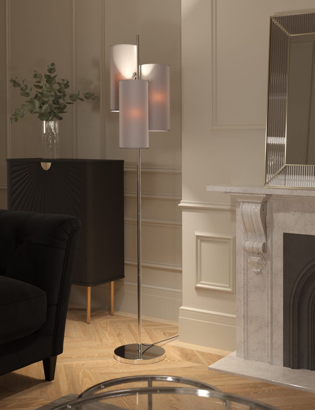Velvet Multi-Light Cluster Floor Lamp 2 of 5