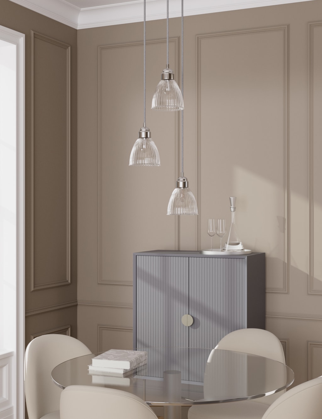 Florence Glass 3 Multi Pendant Light 4 of 6
