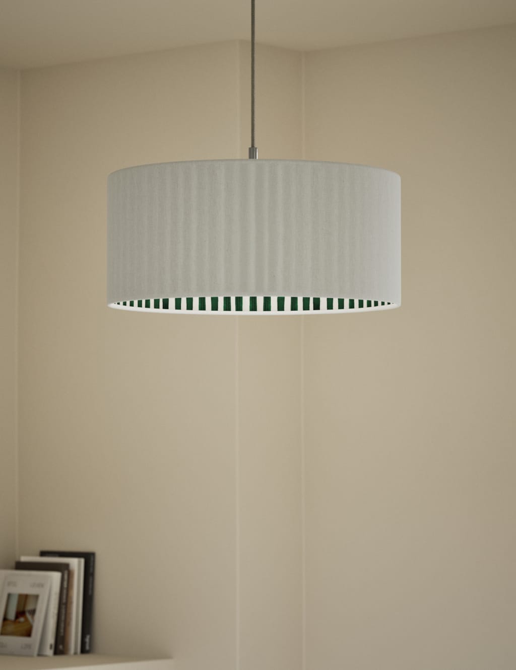 Watercolour Stripe Drum Lamp Shade 2 of 5
